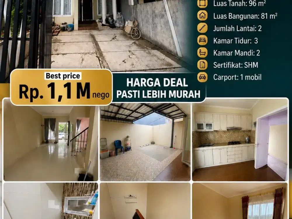 Rumah Cantik view bukit golf yang sejuk Bukit Golf Riverside Cibubur - Depok, 15 menit LRT Harjamukti