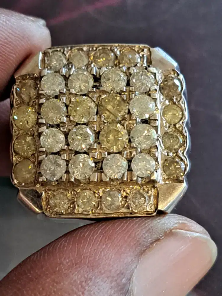 Cincin berlian ring perak