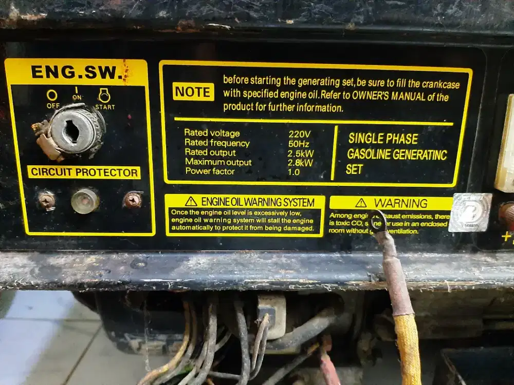 Genset kobal 2.800 watt.  Bekas.  Hidup.