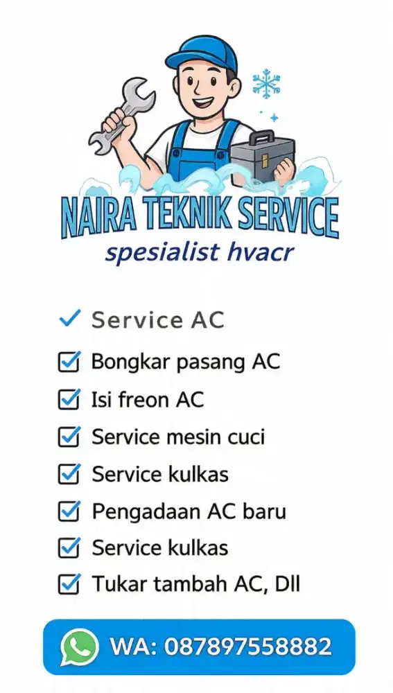 Service AC,mesin cuci , kulkas Depok