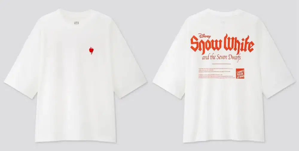 Tshirt uniqlo snow white size XL