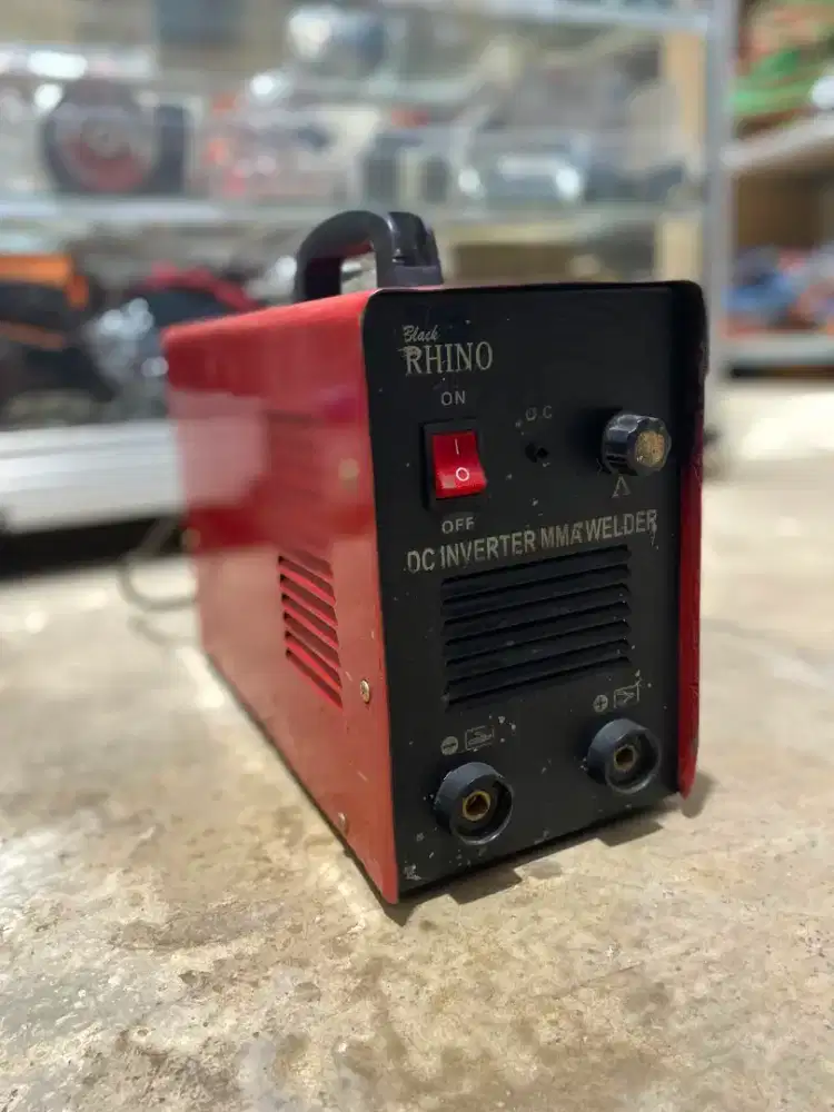 MESIN LAS BEKAS MMA 200A RHINO BEKAS LISTRIK INVERTER IGBT DC 1 PHASE