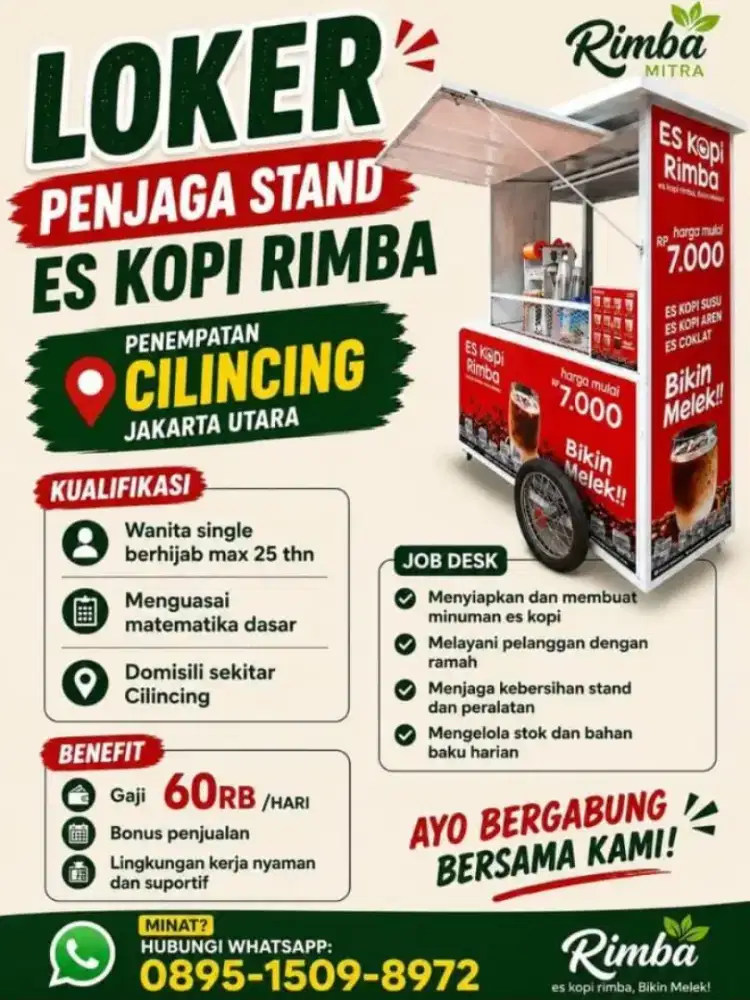PENJAGA STAND ES KOPI RIMBA