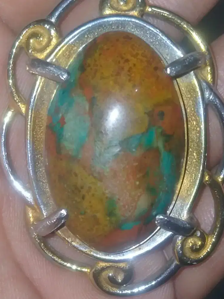 Di jual big sizes liontin natural turquoise/pirus persia