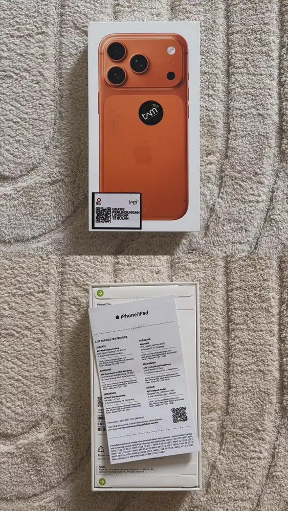 iPhone 17 Pro 256GB Cosmic Orange Resmi iBox