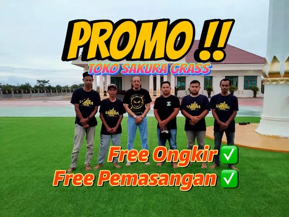 Rumput Sintetis Murah Buat Dekorasi Taman / Caffe Free Ongkir