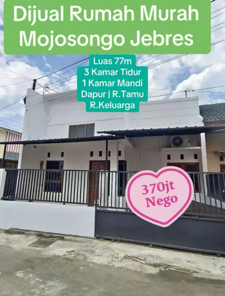 Rumah cluster 77 mojosongo jebres