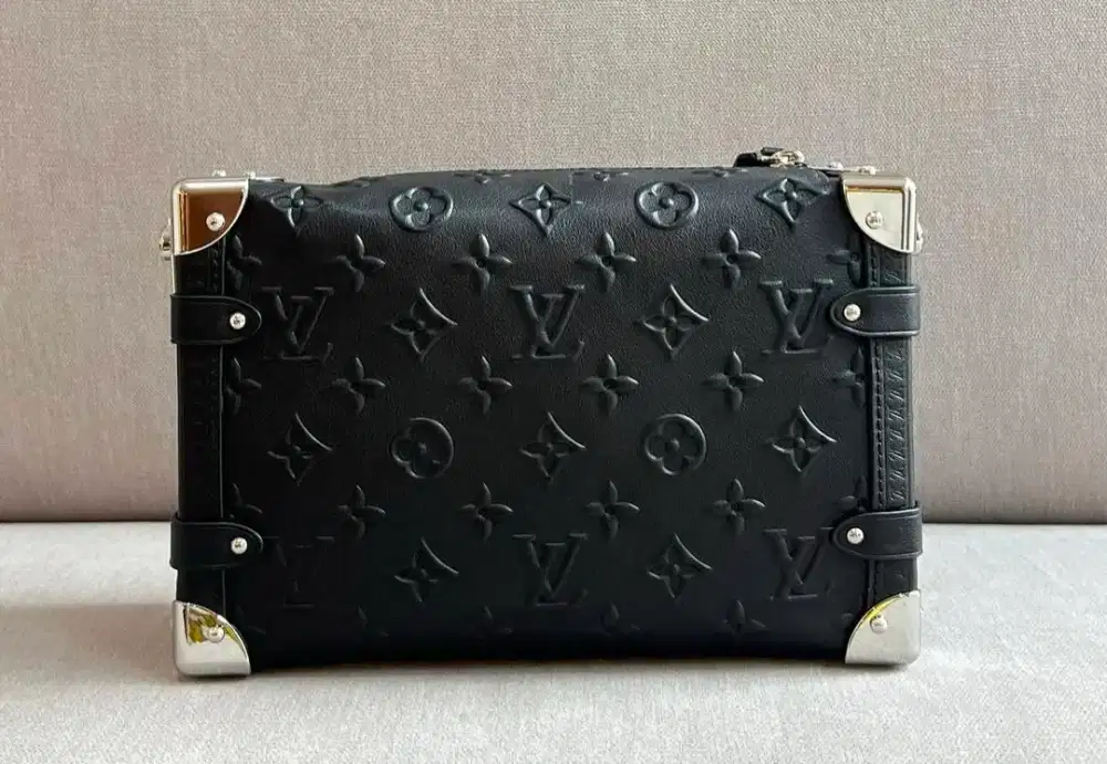 Preloved LV Louis Vuitton Petite Malle Souple Monogram Empreinte Black