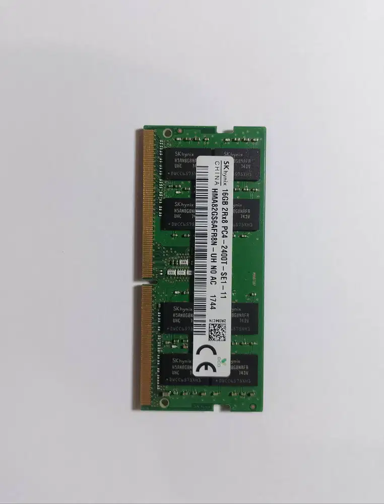 Dijual RAM Laptop SODIMM DDR4 16GB - Bekas, sehat, CPU-Z info lengkap