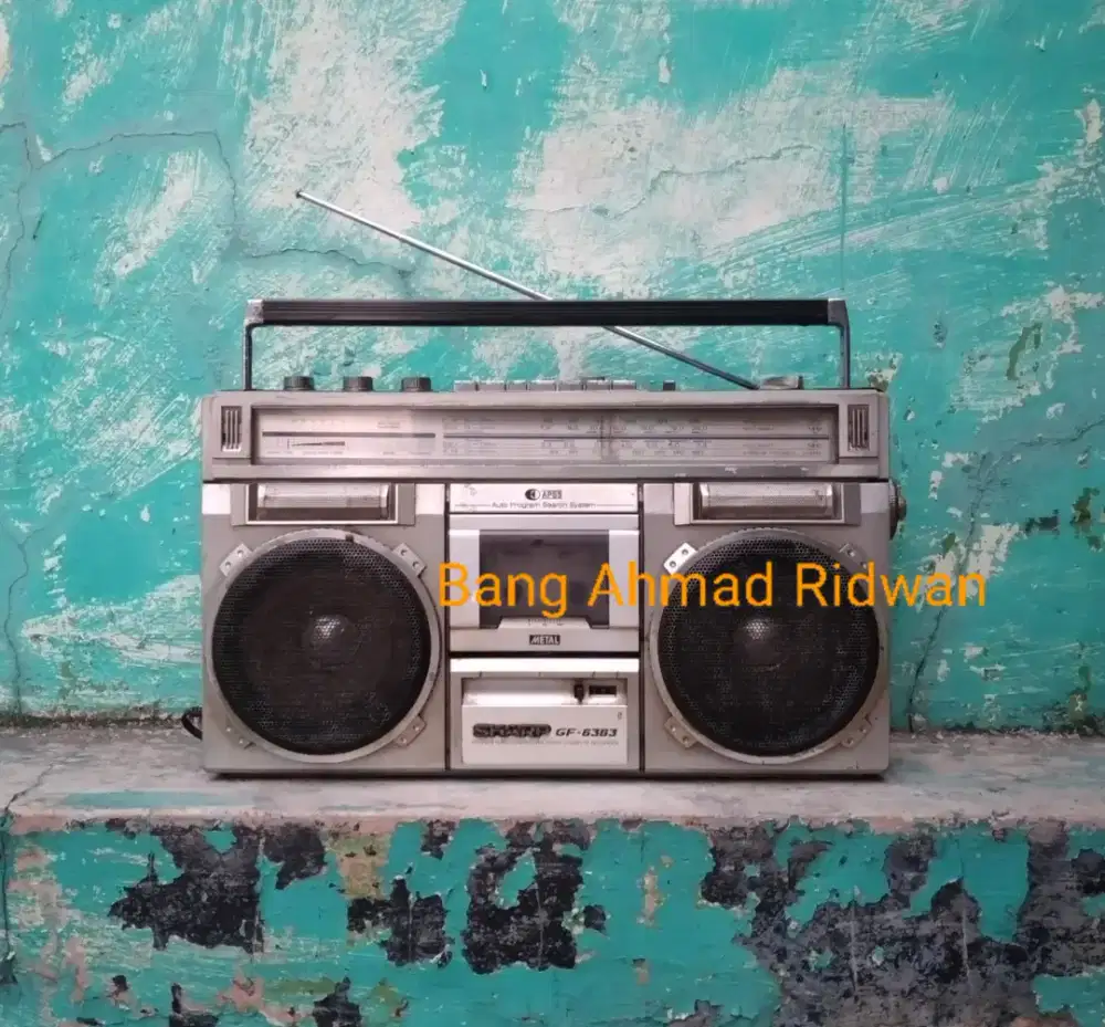 SHARPGF6363 FM AM SW radio tape kaset pita antik jadul klasik boombox