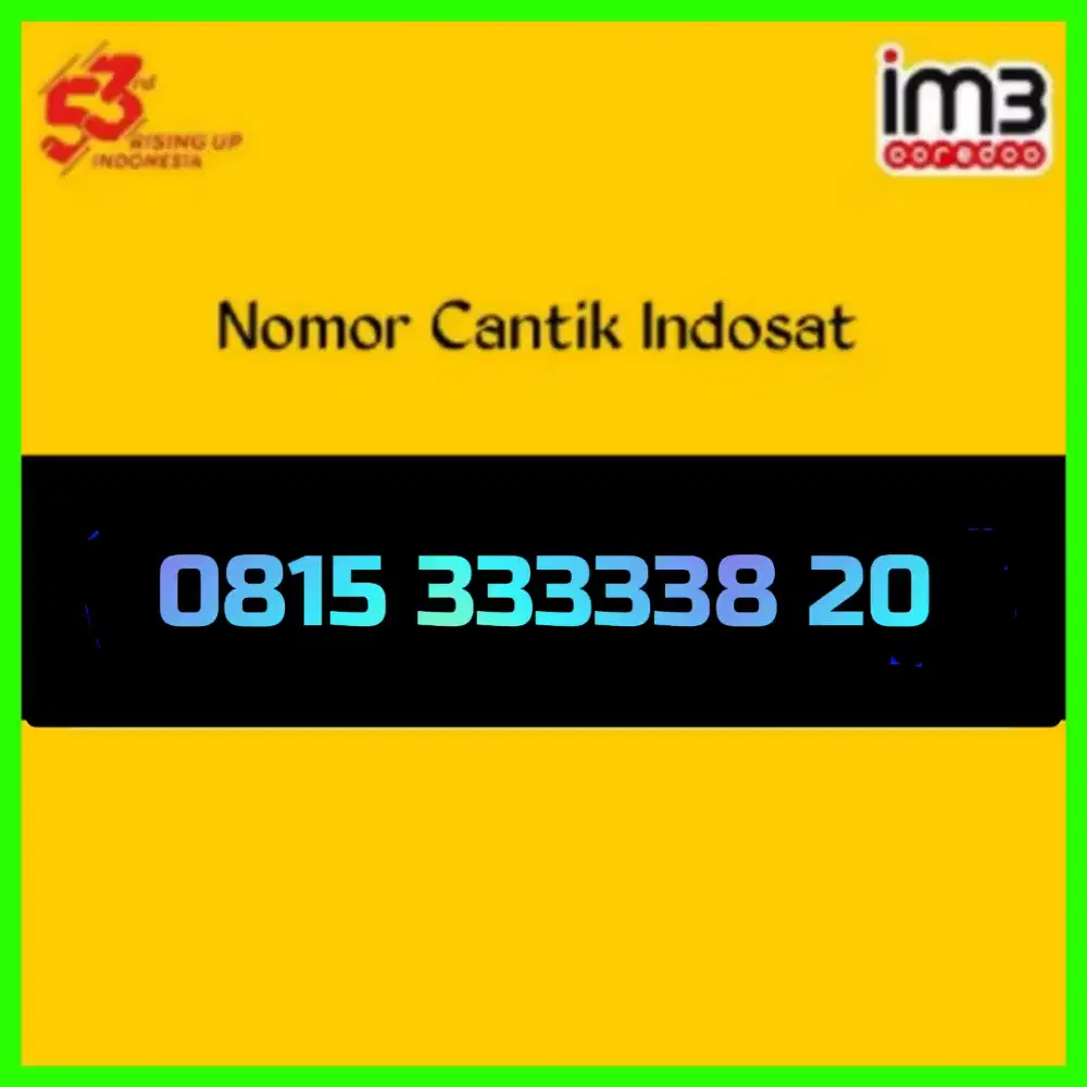 Nomor cantik Indosat Im3 super