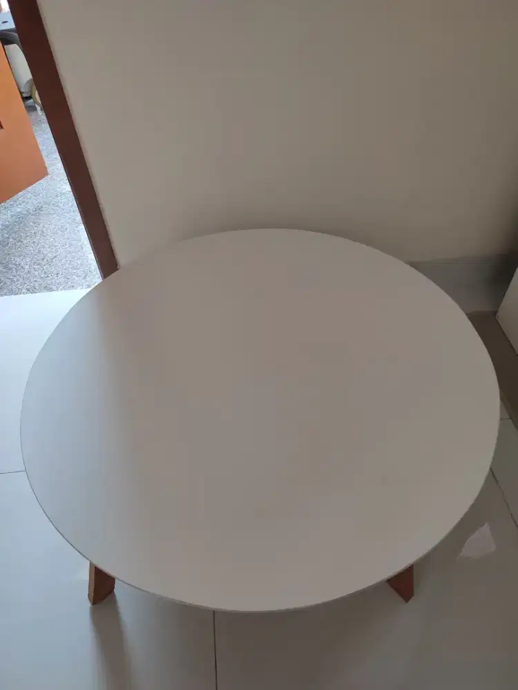 Meja bulat lesehan lipat meja tamu multifungsi bisa buat makan dll