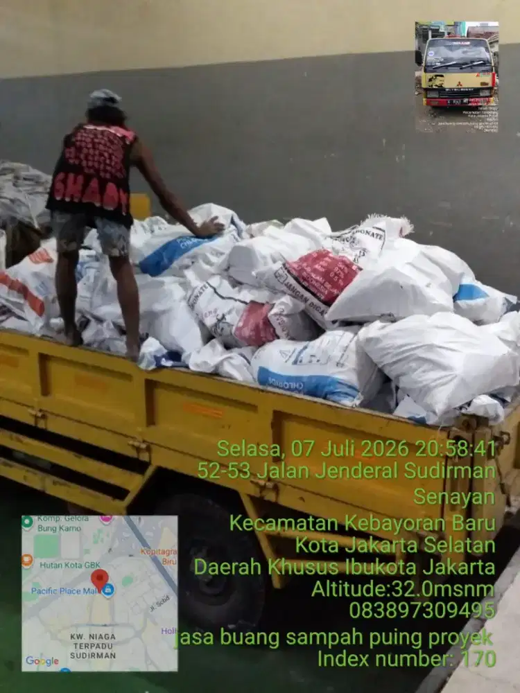 Jasa buang puing dan angkutan sampah proyek