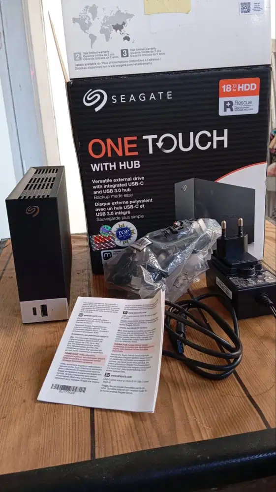 Hardisk external  seagate one touch 18 TB