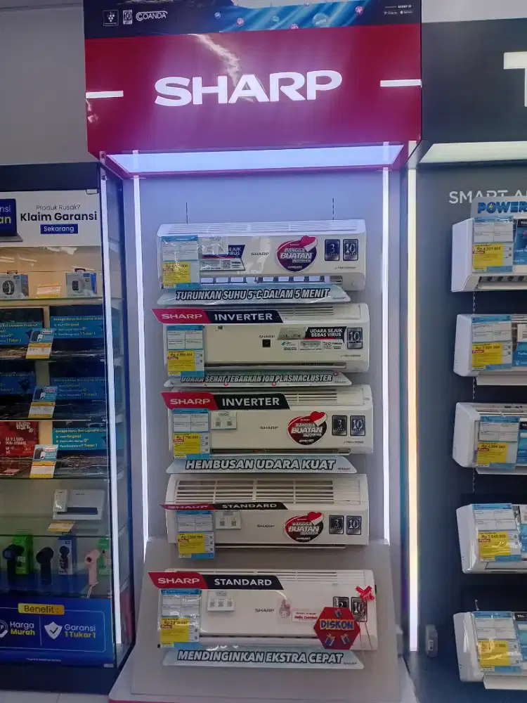 AC SHARP free pasang