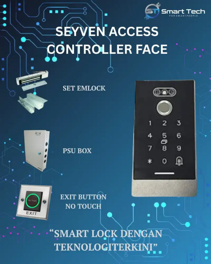 Smart door lock untuk akses di pintu gerbang