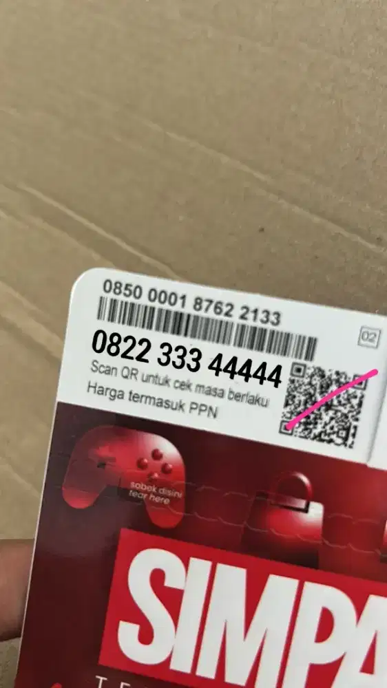 Nomor cantik Telkomsel super rapi