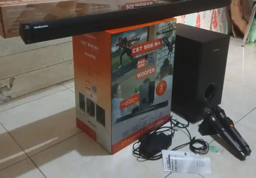 Jual simbadda soundbar CS 906N+ bekas no minus fullset