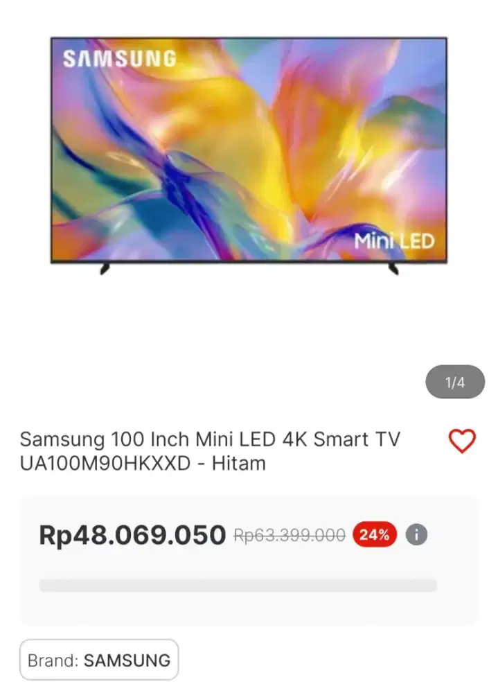 SAMSUNG 100INCH MINILED