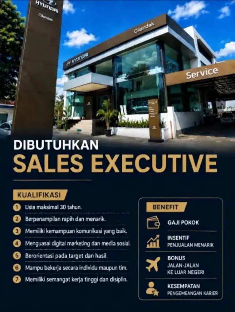 Lowongan Sales Consultant Hyundai Mobil Indonesia