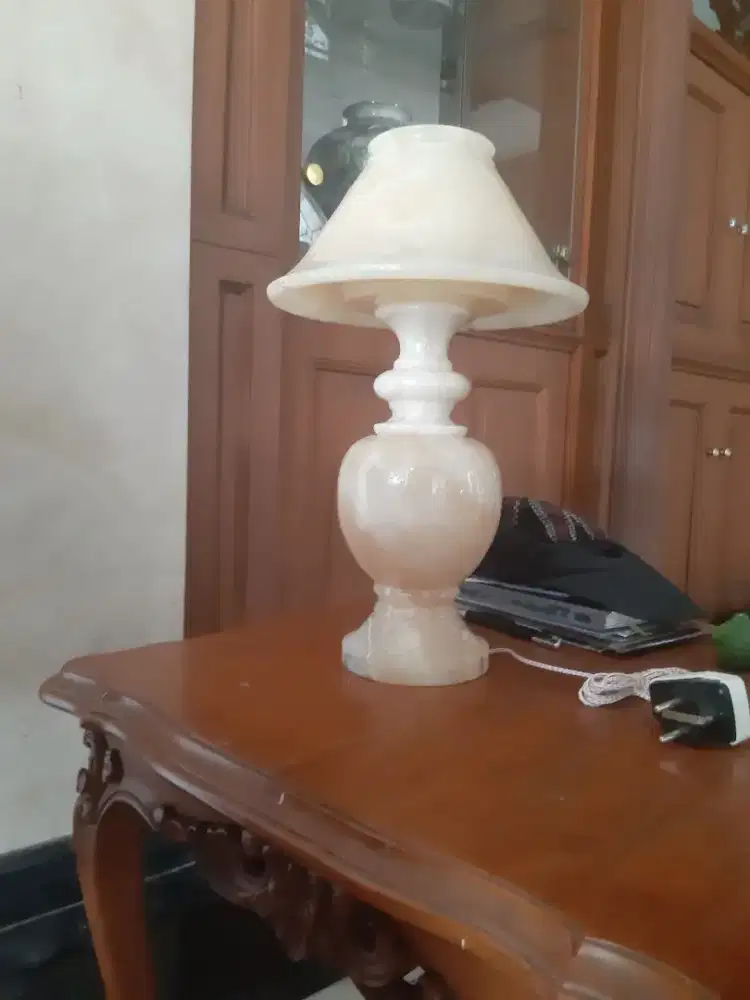 Jual Lampu Hias bahan batu marmer onix