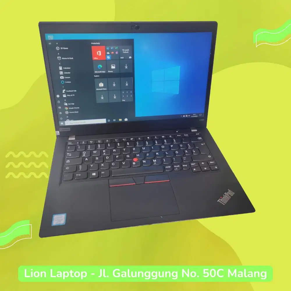 RAM 16GB SSD 256GB Core i5 Gen 8 Slim Lenovo Thinkpad X390 [08|07]