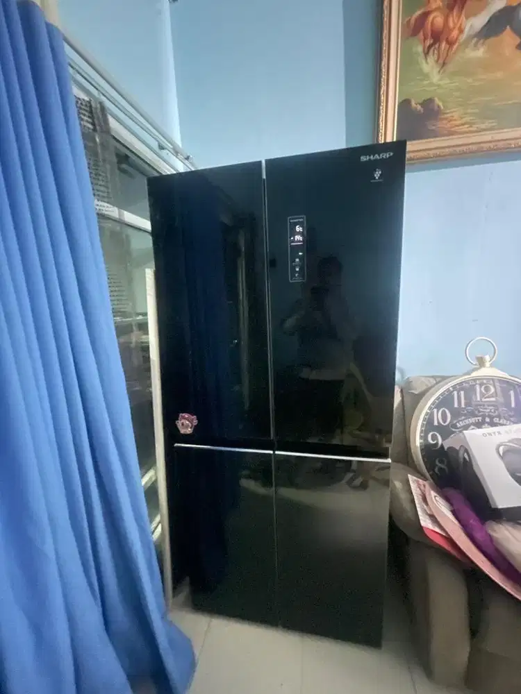 Kulkas 4 pintu merk sharp, eco energy, hemat listrik .