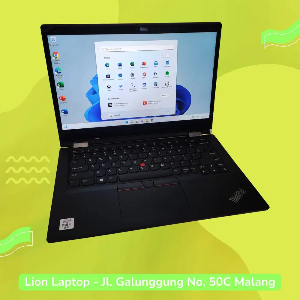 RAM 16GB Core i5 Gen10 Flip 360° SSD 256GB Lenovo Thinkpad YOGA L13 [0