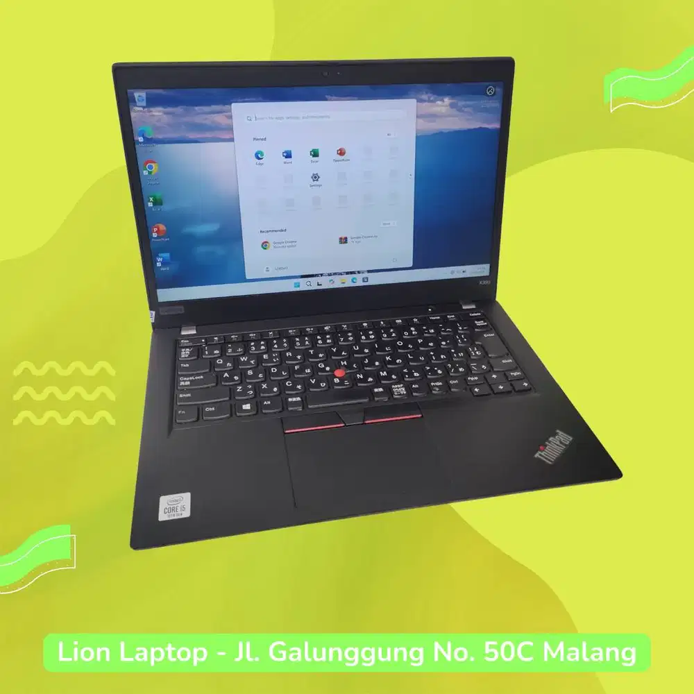 i5 GEN 10 Murah RAM 8GB Lenovo Thinkpad X390 [08|07]