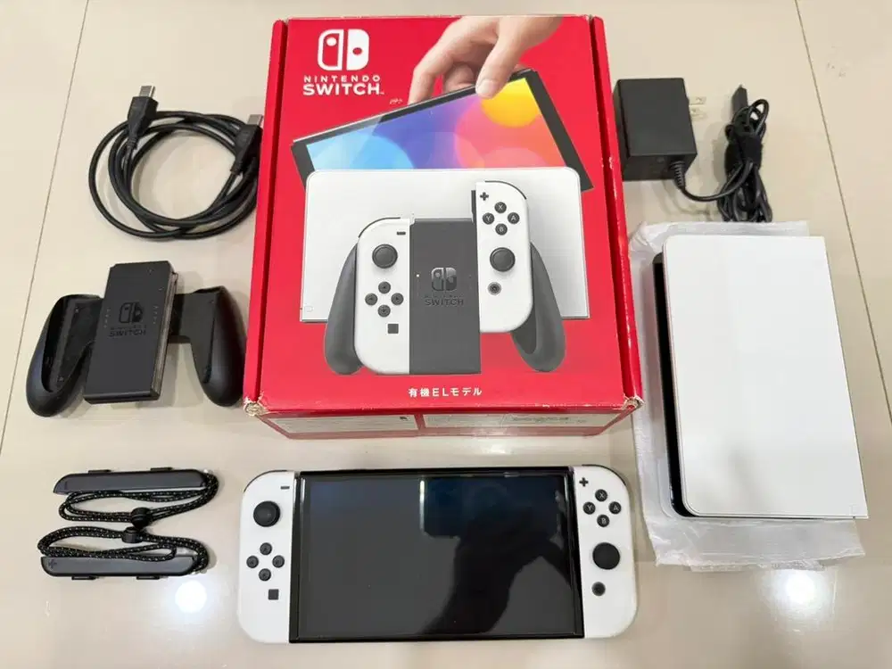 Nintendo switch oled CE EF WE 256gb dualboot fullset