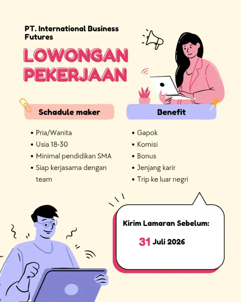 Di buka lowongan kerja !!!