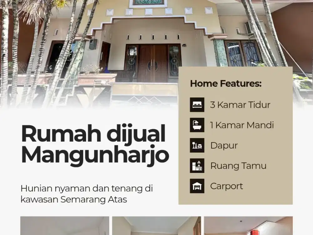 Rumah Siap Huni Full Furnish Mangunharjo Tembalang
