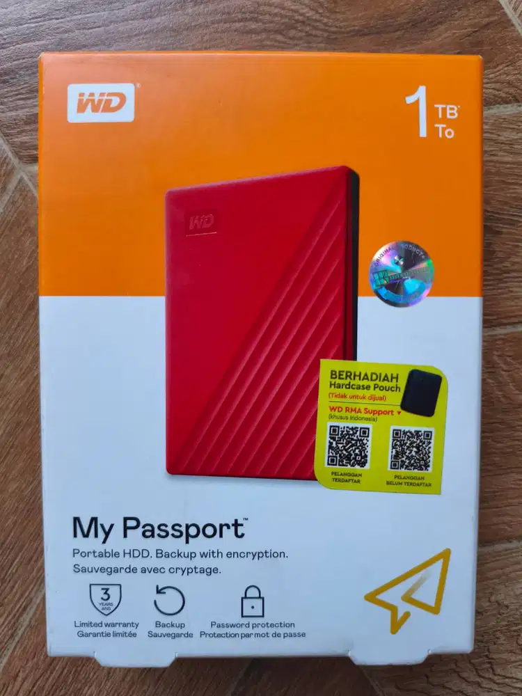 HDD portable 1 TB (WD My Passport)