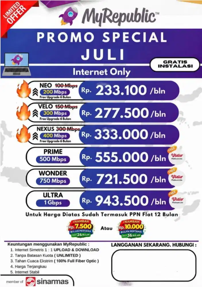 Surabaya Promo Internet Myrepublic WiFi Myrepublic wifi rumah