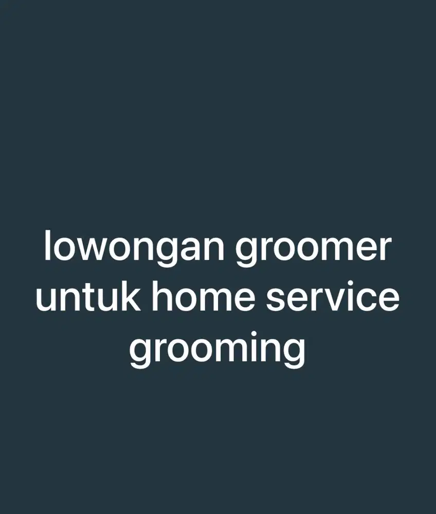 grooming anjing&kucing