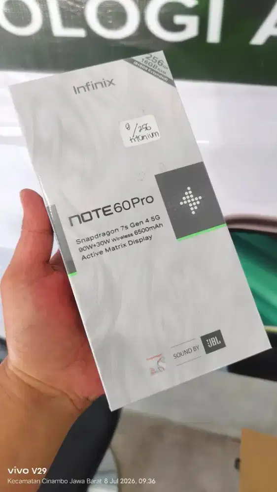 Infinix NOTE 60 PRO 5G 8+8/256gb AMOLED NFC Baru spesial promo