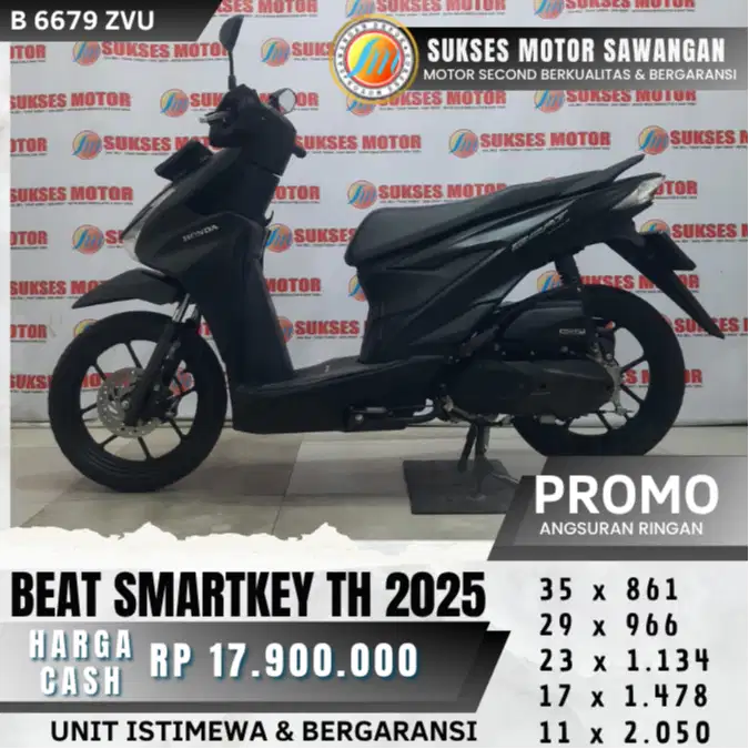 BEAT DELUXE SMARTKEY TH 2025 KEYLES MULUS BISA CASH KREDIT BERGARANSI