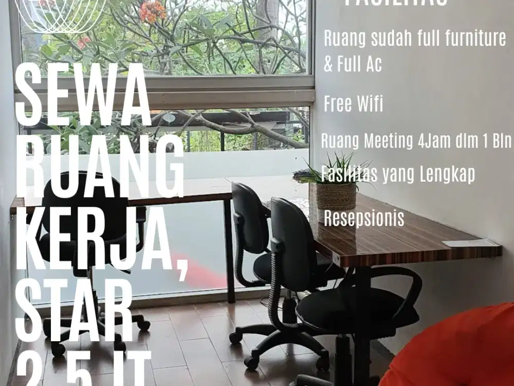 Disewakan ruang kantor murah di Kemang