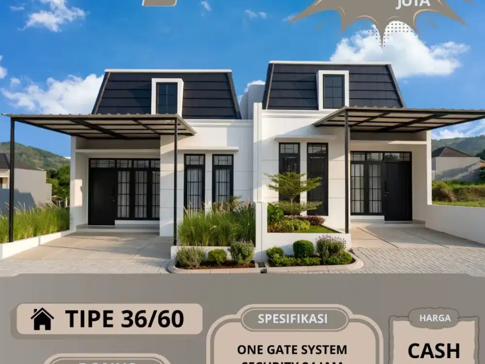 DIJUAL RUMAH CLUSTER HARGA MURAH DIBAWAH PASARAN