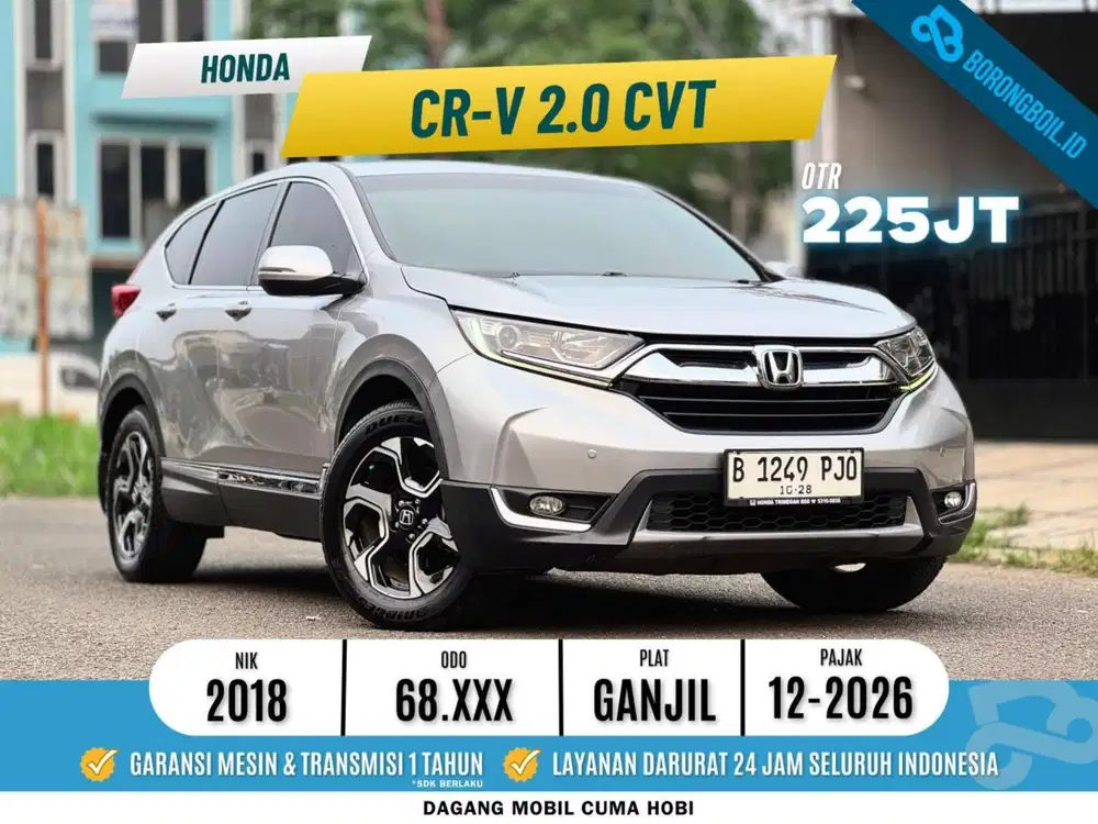 CRV 2.0 cvt 2018 Abu-abu Metalik