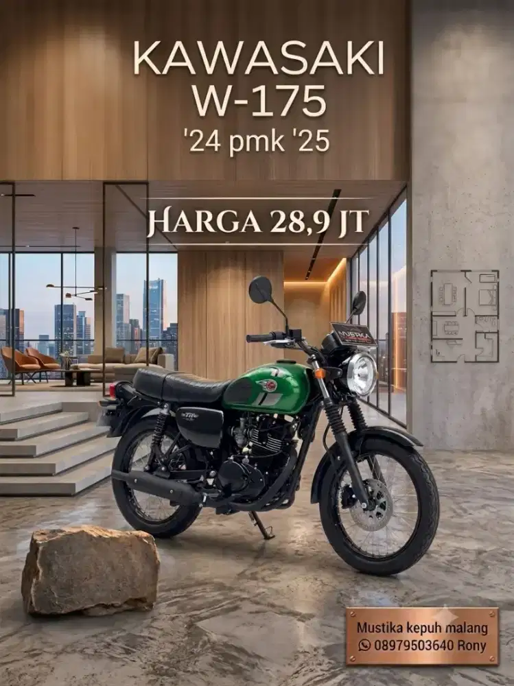 LIKE NEW CONDITION‼️ KAWASAKI W175 SE TH PMK 2025 MULUS ODO 7RB ASLI