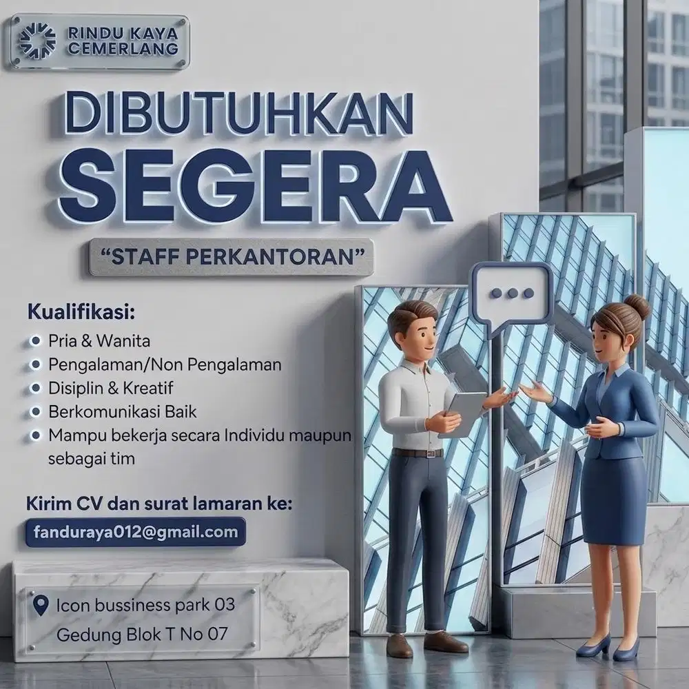 LOWONGAN KERJA STAFF KONSULTAN