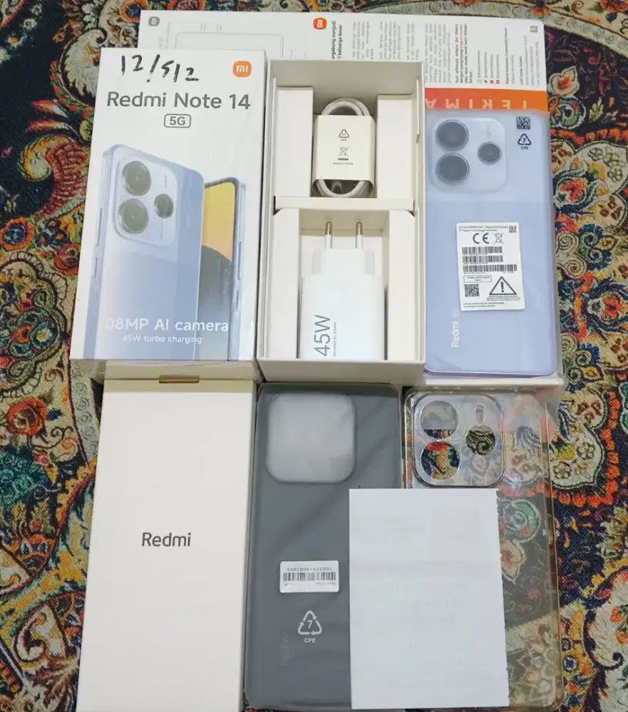 Xiaomi Redmi Note 14 5G 12/512 Purple ISTW BH100 CC32 Grs Agustus 2027