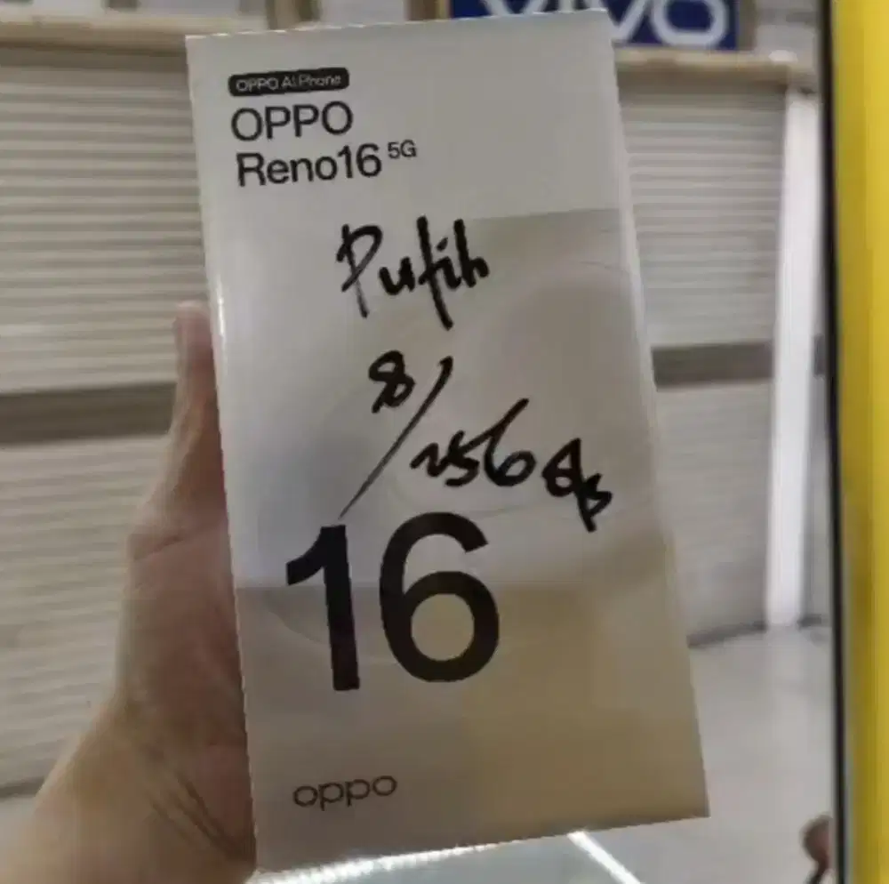 OPPO Reno 16 8GB+256GB White BNIB Garansi Resmi Indonesia