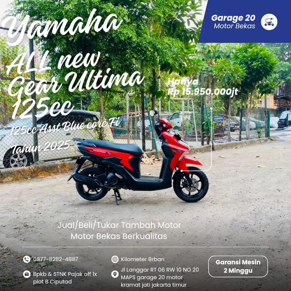 Yamaha All New Gear Ultima 125cc Asst Bluecore Tahun 2025