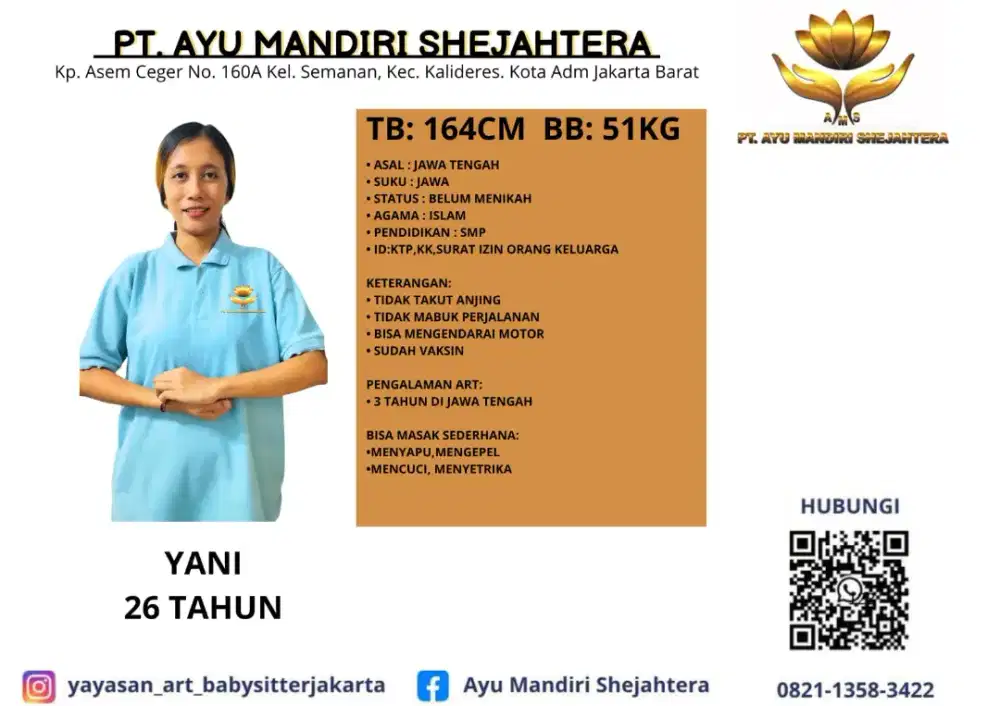 PT AYU MANDIRI SHEJAHTERA READY STOK ART DAN SUSTER