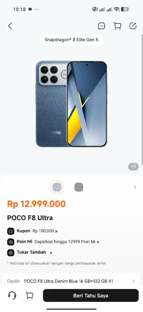 POCO F8 ULTRA BLUE DENIM