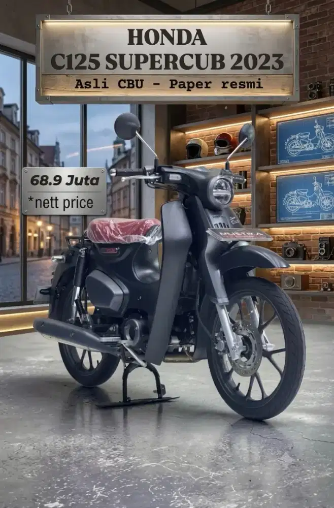 MOTOR RETRO IKONIK‼️ HONDA SUPER CUB 125 TH 2023 NOPOL AB ODO 7RB