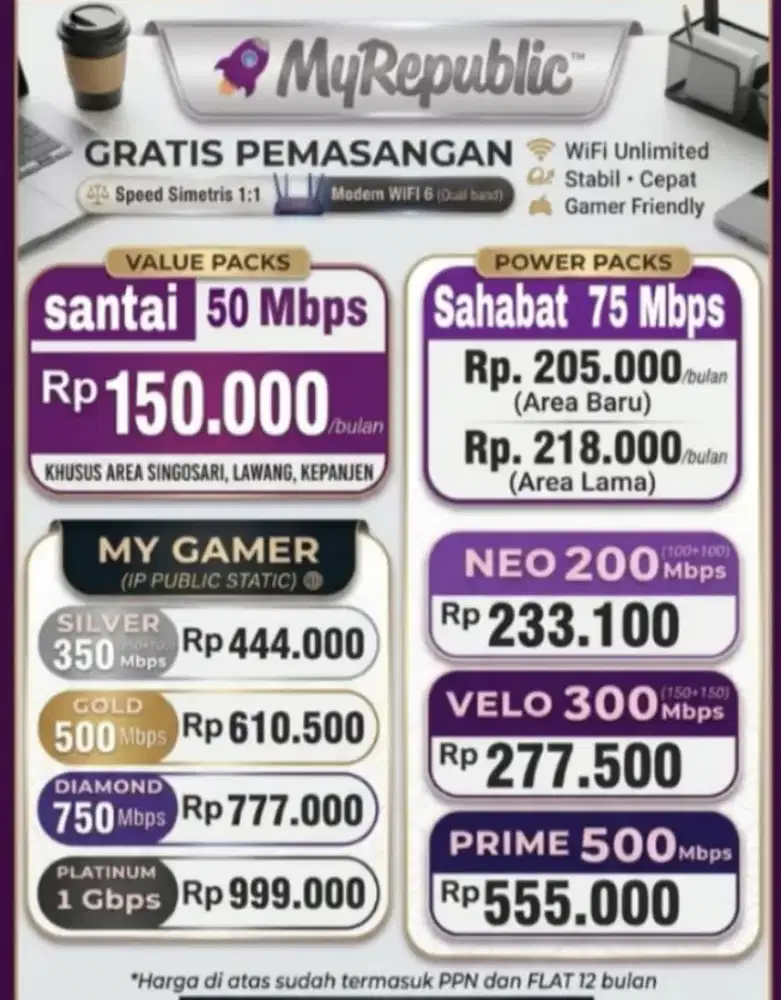 WIFI MURAH 50Mbps