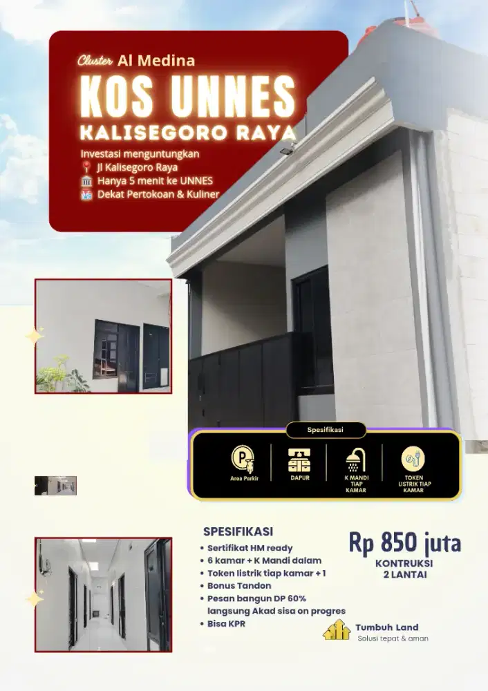 Kos Murah Unnes Semarang nempel jalan raya